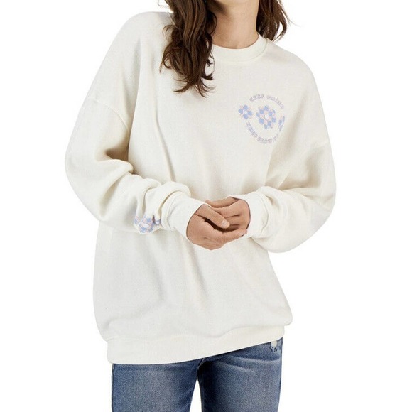 Grayson Threads Women’s Cotton Blend Soft Sweatshirt Crewneck NWT XL WHITE - Picture 3 of 8